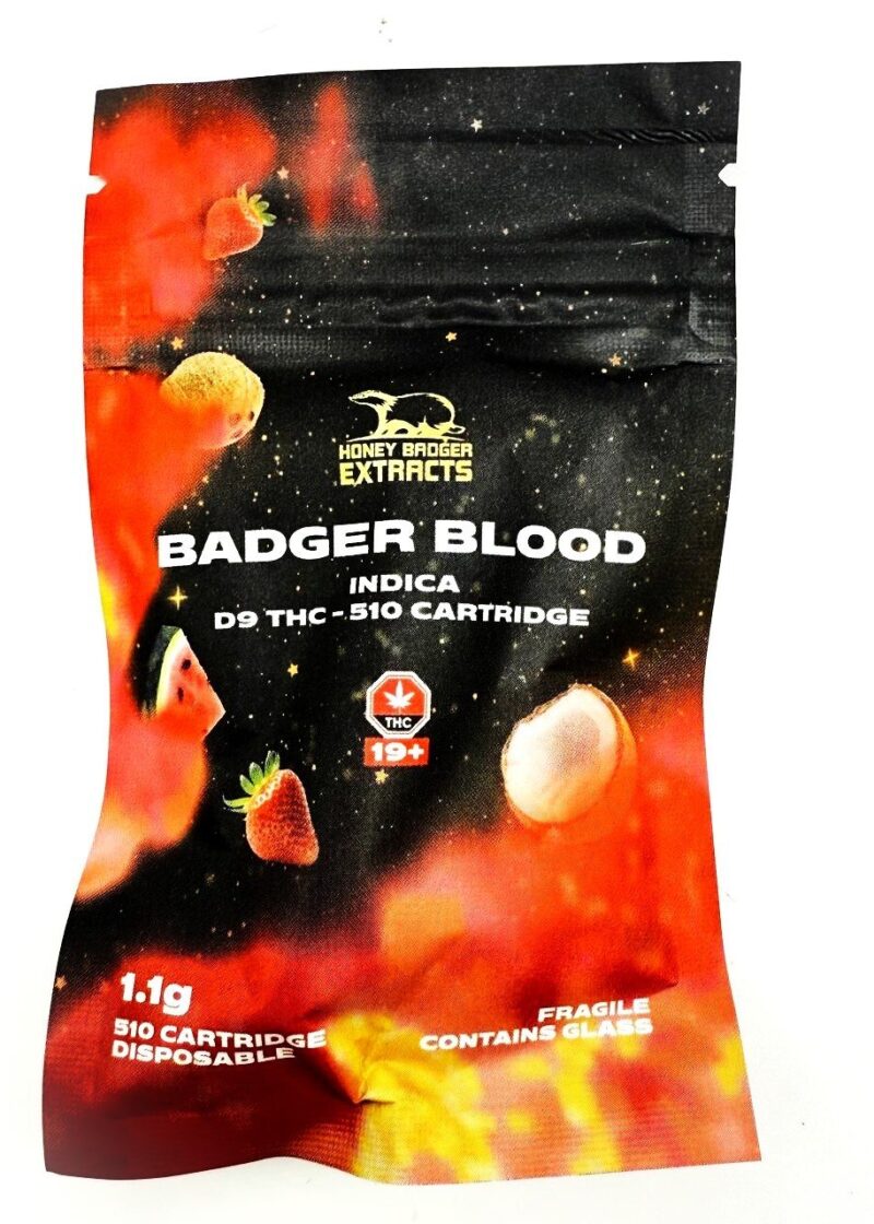 Honey Badger Extracts 510 Vape Cart 1g D9 THC