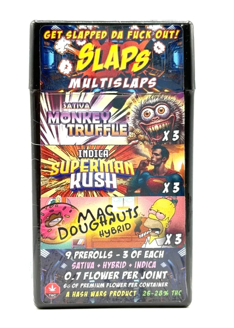 Hash Wars Premium Flower Slaps Multislaps Pre Rolls 9x 0.7G